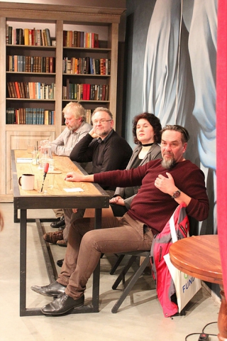 Розмова про «Станіславський феномен». Юрій Андрухович, Тарас Прохасько, Володимир Єшкілєв. Модераторка – Тетяна Трофименко